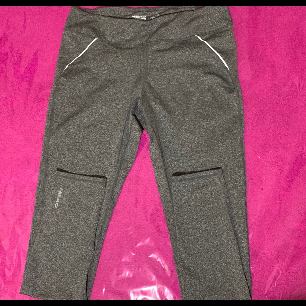 Gray workout leggings